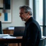 nachdenklicher unternehmer